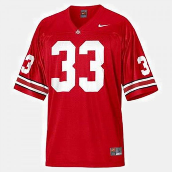 Ohio State Buckeyes Pete Johnson Men's #33 Red College Football Jersey 2404GQTY8